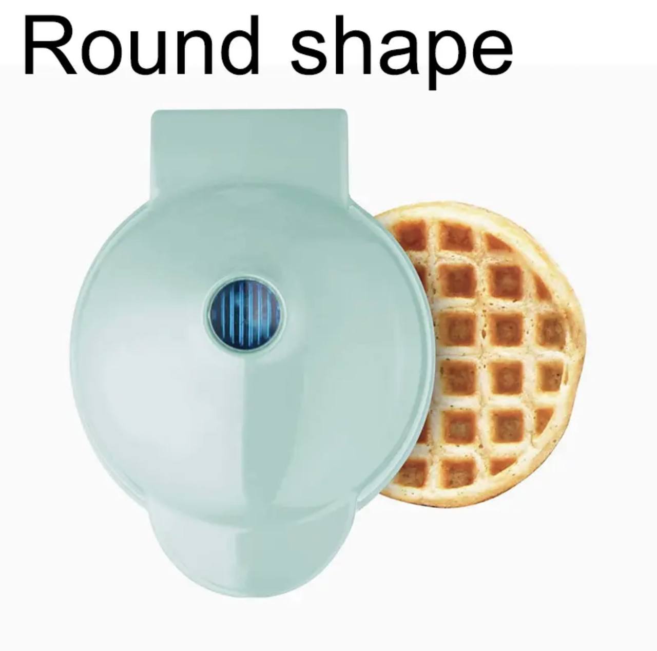 Round Non-Stick Electric Mini Waffle Maker Machine