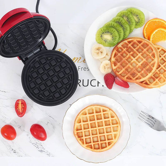 Round Non-Stick Electric Mini Waffle Maker Machine