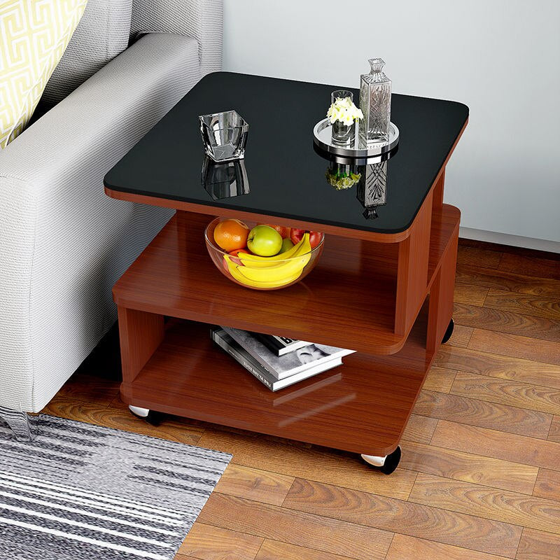 Coffee Table Modern Simplicity Sofa Side Table Bedroom Living Room Mobile Table Solid Wood Multifunctional Storage Coffee Table