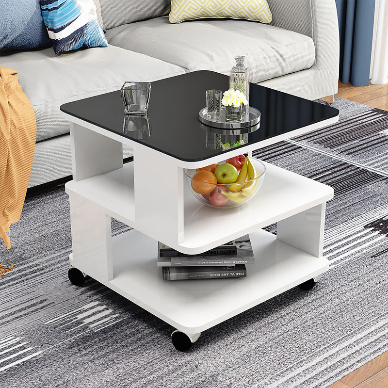 Coffee Table Modern Simplicity Sofa Side Table Bedroom Living Room Mobile Table Solid Wood Multifunctional Storage Coffee Table